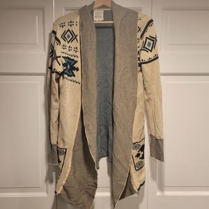 Vintage Womens geometric cardigan seize med